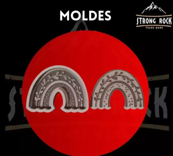 Producto - MOLDE ARCO IRIS Y SELLO ESTAMPADOR MIDE 12CM