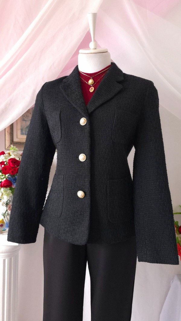 Producto - Chaqueta Noire Chanel! IMPORTADA NUEVA - 7