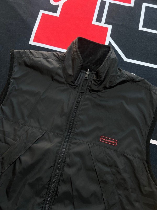 Producto - Chaleco reversible Polo Sport negro. Talle L