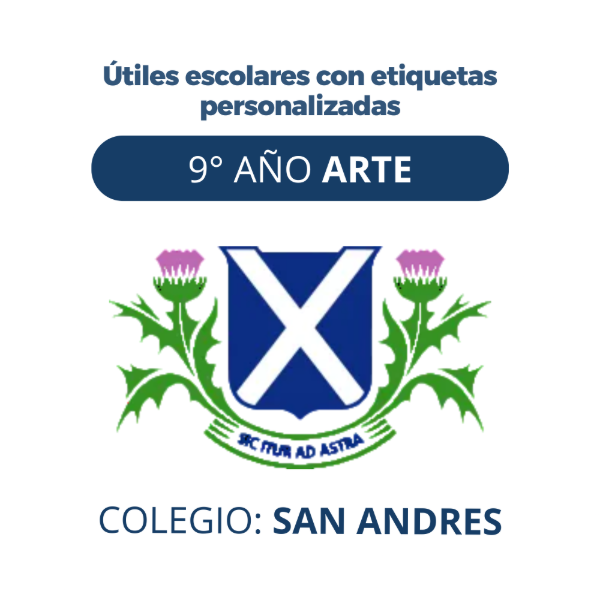 Producto - Caja Escolar - Colegio SAN ANDRÉS - ARTE 9NO