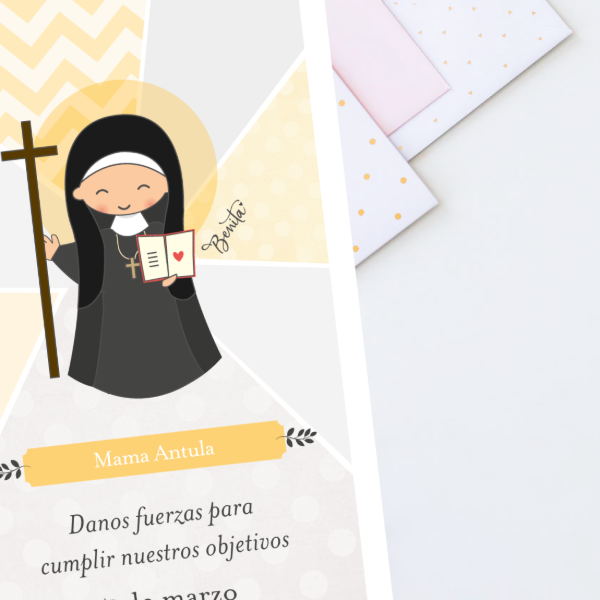 Producto - Diseño de Estampitas - Modelo Santa Mama Antula