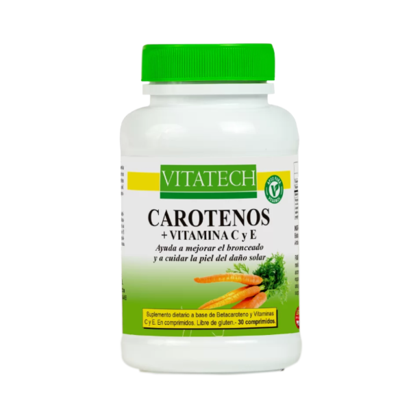 Producto - Vitatech Carotenos + Vitamina C y E x 30 comprimidos