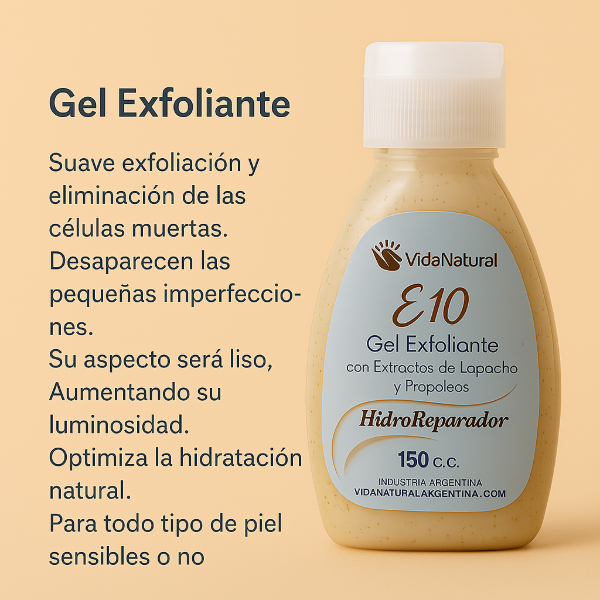 Producto - Gel Exfoliante Natural con Lapacho y Propóleos Ideal para Piel Sensible