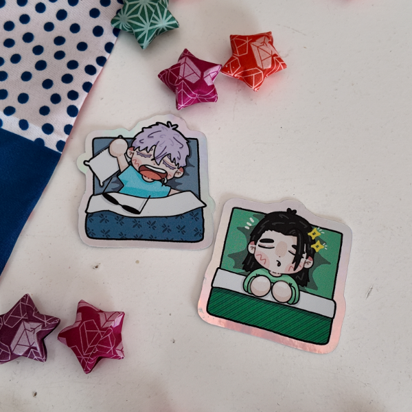 Producto - Sticker Vinilo Holograficos - JJK Sleepy