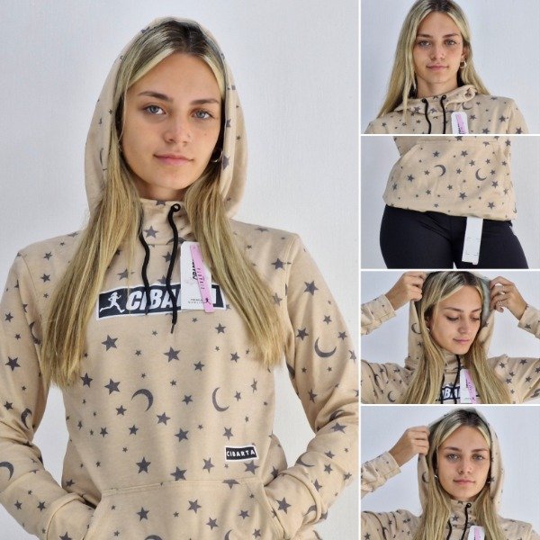 Producto - Canguro Cibarta Modelo luna y estrellas Cafe