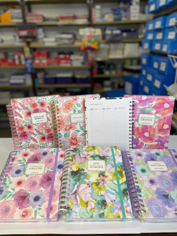 Producto - Agenda Semanal c/espiral R8 - Aquamist - "Onix"