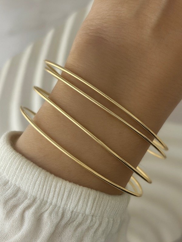 Producto - SET 3 ESCLAVAS DORADAS FINAS 3313