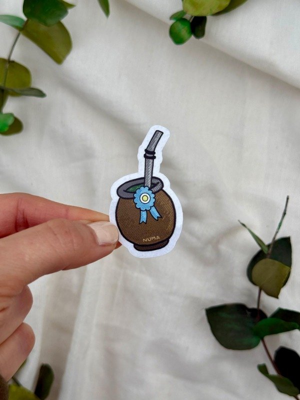 Producto - Sticker vinilo con glitter MATE ESCARAPELA