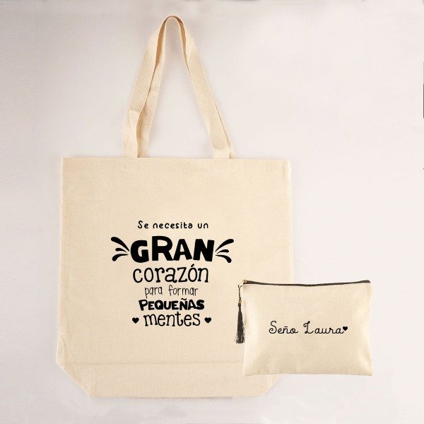Producto - COMBO DIA DEL MAESTRO Y MAESTRA - Tote mas cartuchera