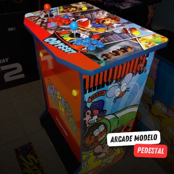 Producto - ARCADE PEDESTAL CON SISTEMA DELUXE - PRODUCTO PERSONALIZADO