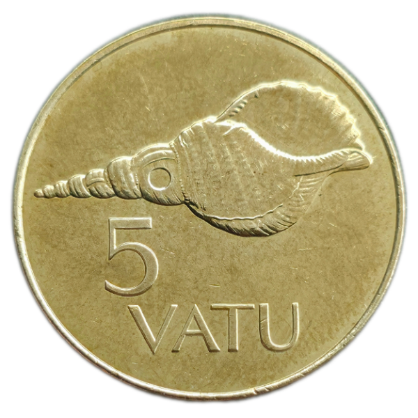 Producto - Vanuatu 5 Vatu 2009 Tritón Km#5 Unc