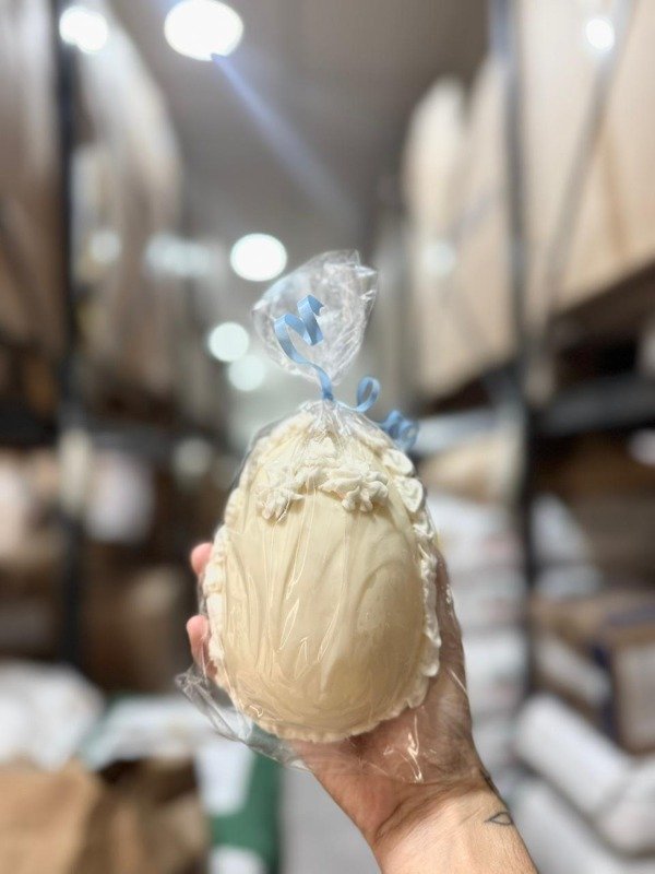 Producto - Huevo de pascua artesanal N 12 ( Blanco)