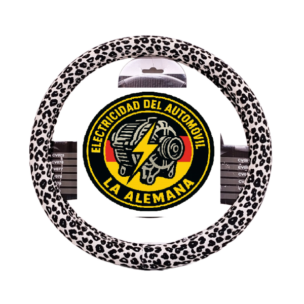 Producto - Funda Cubre Volante Animal Print Leopardo -  Premium Universal