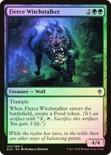 Producto - Fierce Witchstalker Foil  Throne of Eldraine