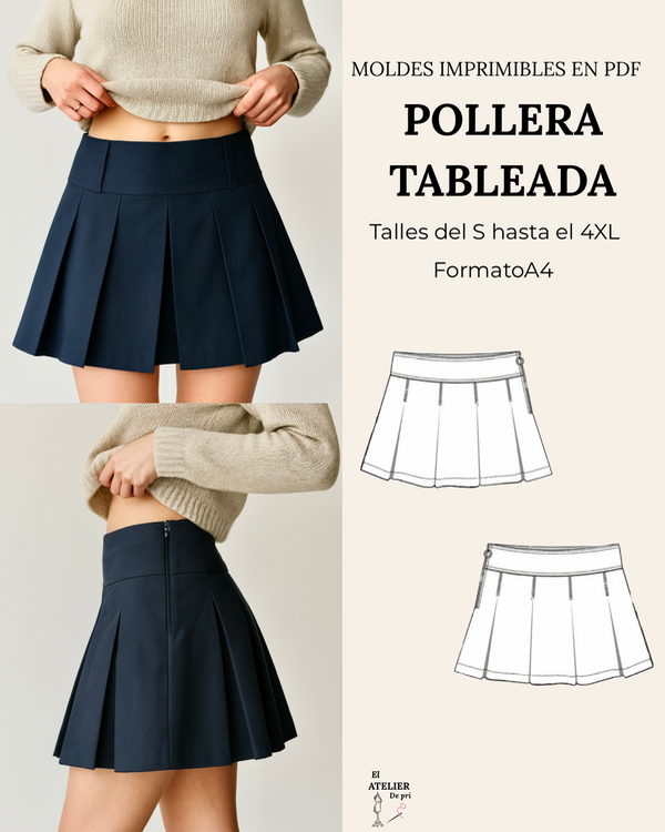 Producto - Pollera tableada