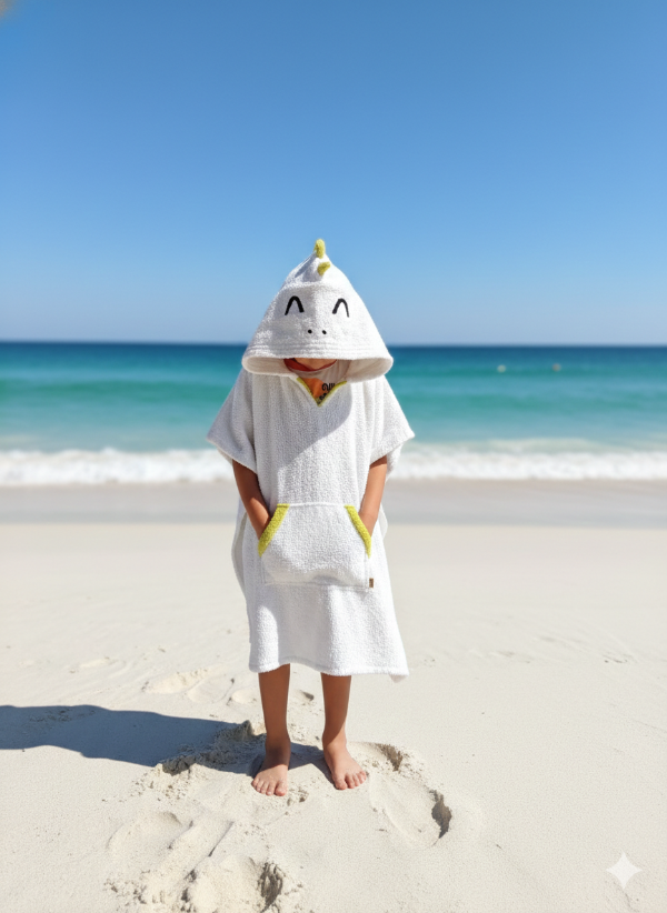 Producto - PONCHO Dino de toalla 100 algodón