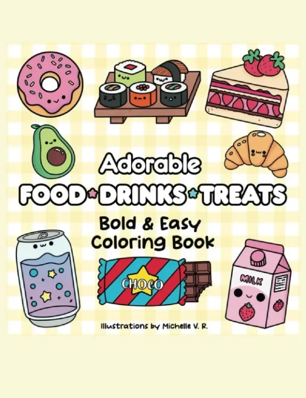 Producto - Food, Drinks, Treats - Libros para Colorear