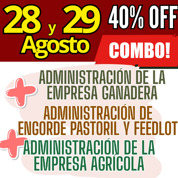 Producto - COMBO 3 CURSOS: Admin Ganadera + Engorde Pastoril y Feedlot + Admin Agrícola - 0