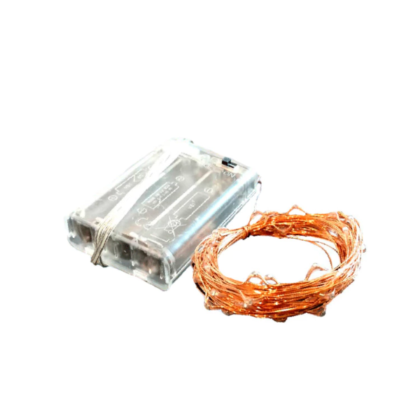 Producto - Guirnalda LED para interior/exterior -5m -50 LEDs -3W -4.5V -blanco frio -250lm