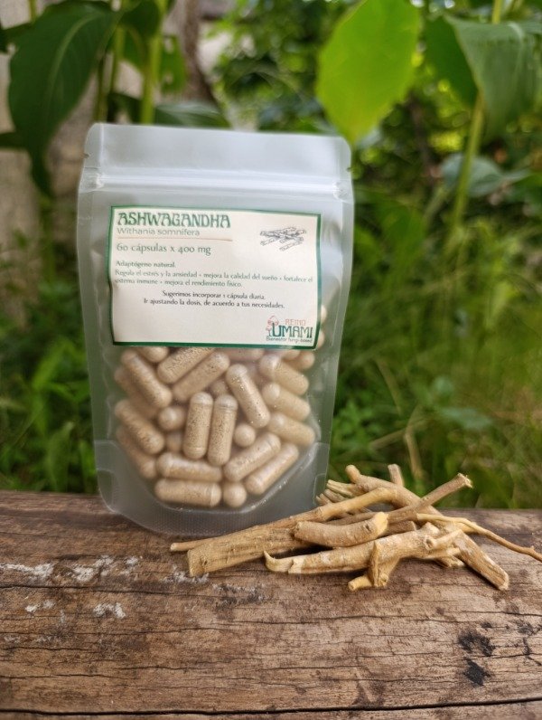 Producto - ASHWAGANDHA - 60 cápsulas - 400 mg