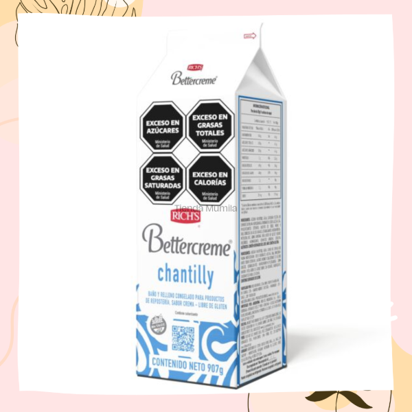 Producto - Crema Richs Chantilly Bettercreme 907gr