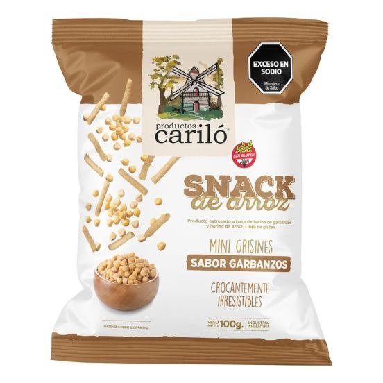 Producto - Mini Grisines Sabor Garbanzos x100grs (Carilo)
