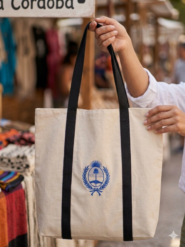 Producto - Tote bag bordada escudo nacional - 0