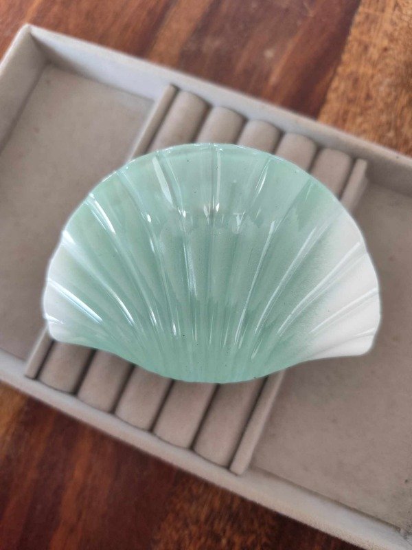 Producto - Broche ostra verde aqua