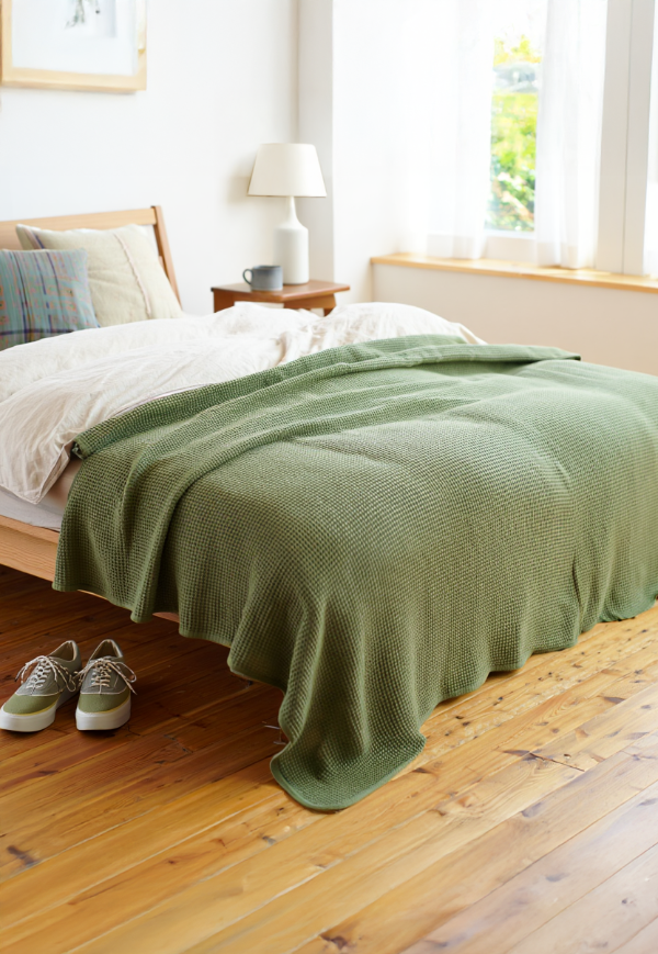 Producto - Manta Verde Seco - Pie de Cama