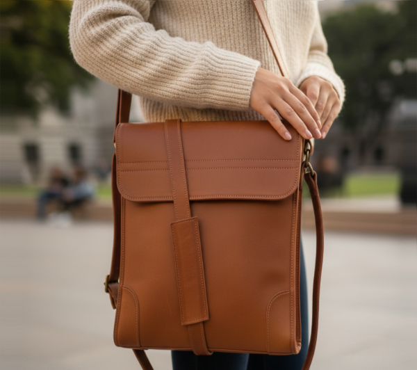 Producto - Morral de cuero modelo "PRAGA" - 0