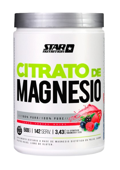 Producto - Citrato De Magnesio 500 Grs Frutos Rojos Star
