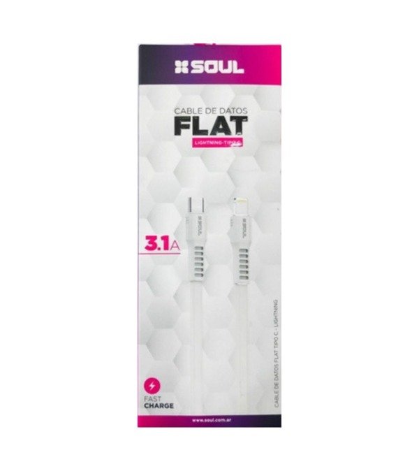 Producto - Cable FLAT tipo c a lightning Soul