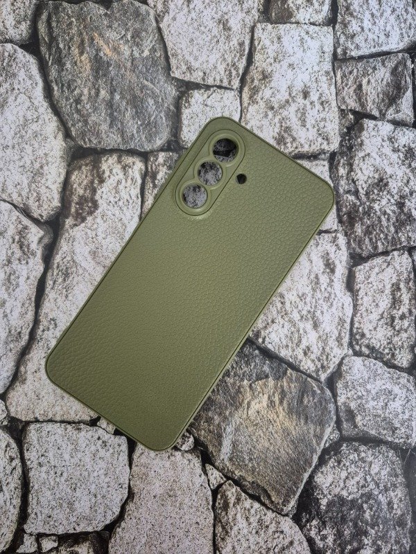 Producto - Funda tpu simil cuero Samsung A17 verde