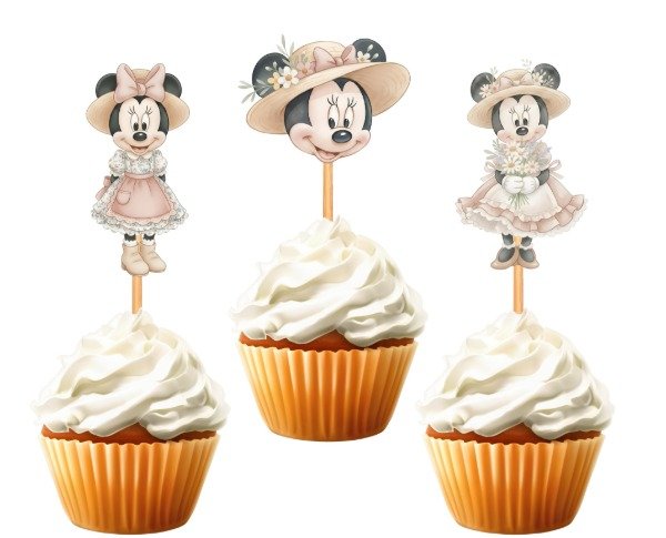 Producto - TOPPER CUPCAKE MINNIE SWEET FORMA X 10