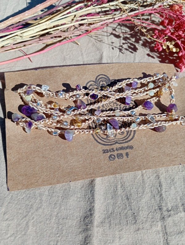 Producto - Collar mil vueltas beig