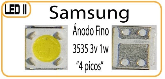 Producto - 3535 3v 1w 4 picos Samsung Ánodo Fino ( LED 11)