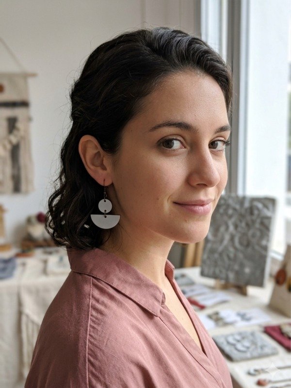 Producto - Aros Barquito / Blanco Alba