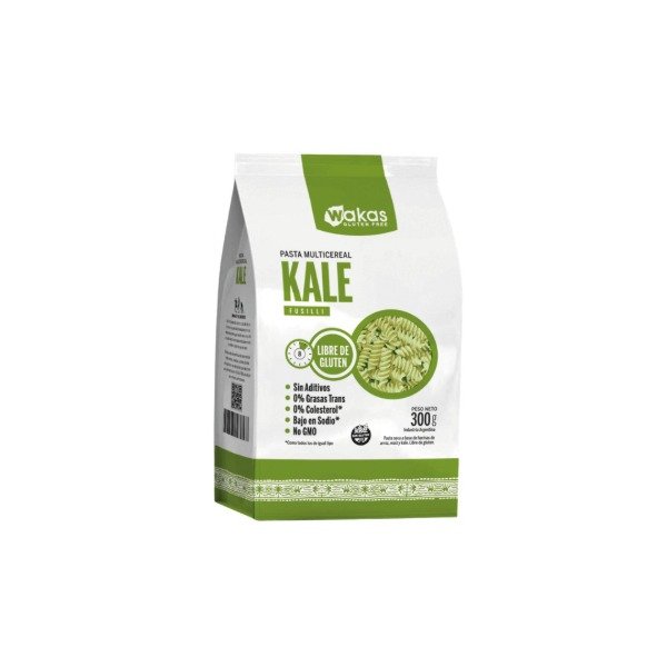 Producto - PASTA MULTICEREAL CON KALE FUSILLI WAKAS SIN TACC