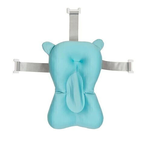 Producto - Red reductor de bañera mullida universal regulable recién nacido celeste