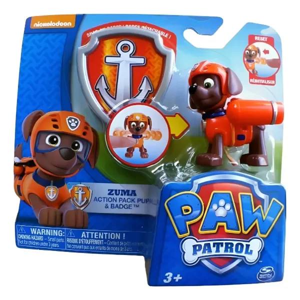 Producto - Paw Patrol Zuma Aprieta Y Prueba + Insignia