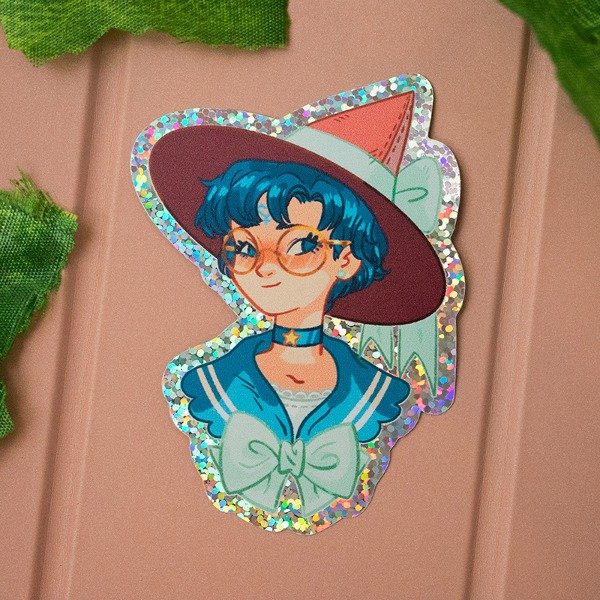 Producto - Sticker Holo. Brujita Mercury