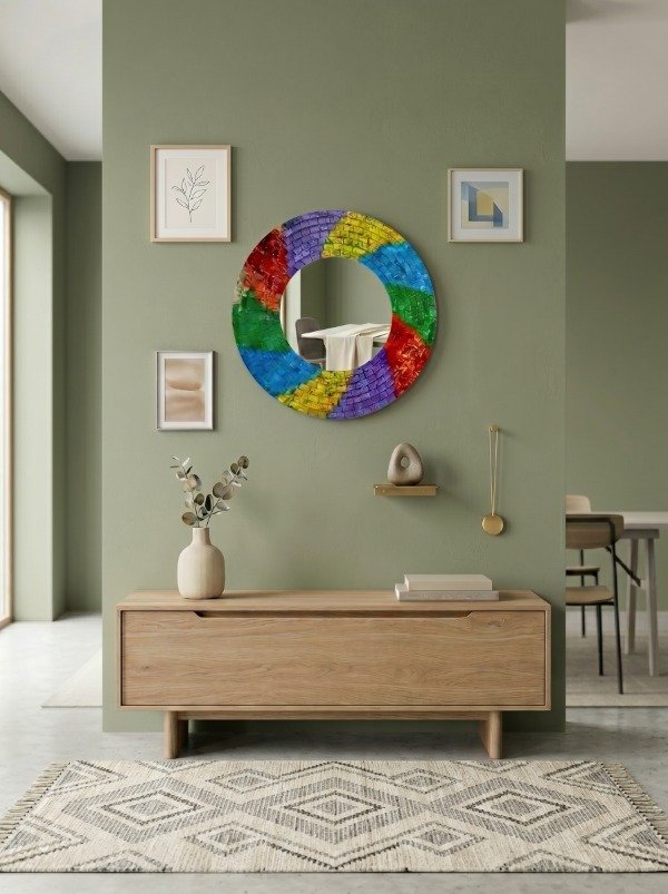 Producto - Espejo Venecita Multicolor 40cm