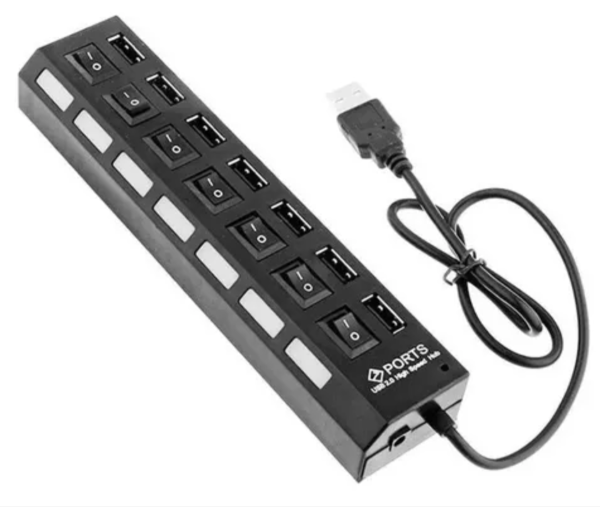 Producto - Hub 7 Puertos Usb Con Tecla Extensor de Usb