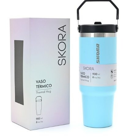 Producto - VASO TERMICO SKORA  CON PICO 900ML