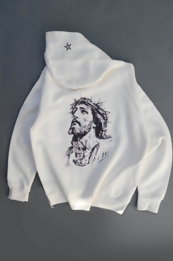 Producto - Buzo Cristo (Blanco Off-White - Oversize) - 0