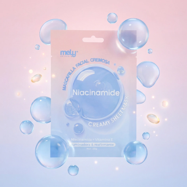 Producto - Mascarilla facial tela cremosa Niacinamida Mely
