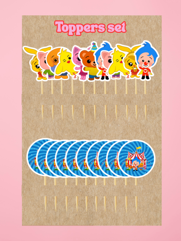Producto - Set de toppers x 22 und Plim Plim