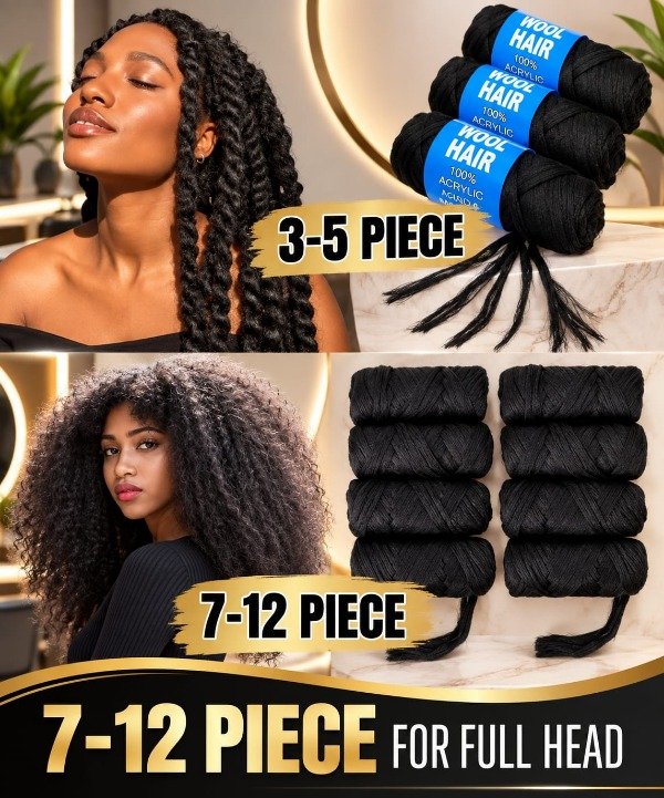 Producto - Hilo lana para trenzas BRAZIL WOOL HAIR 80gr