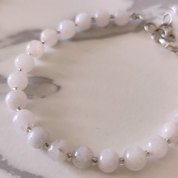 Producto - Pulsera Cuarzo Rosa (6mm)