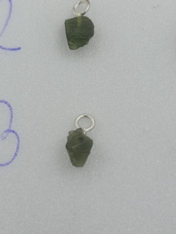 Producto - Dije de piedra moldavita en plata 925 - 1